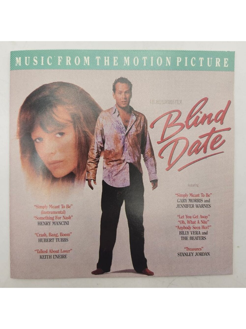Blind Date Motion Picture Soundtrack CD 1987 Rhino Featuring Bruce Willis & Kim